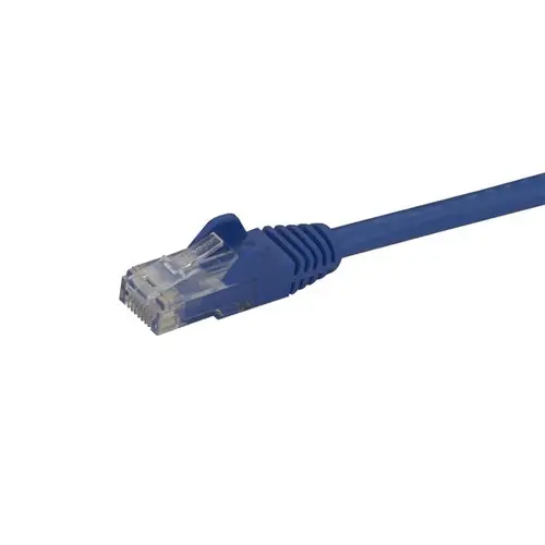 Cable de 1,5m Cat6 Ethernet de Red Azul - RJ45 sin Enganches - 24AWG - Imagen 2