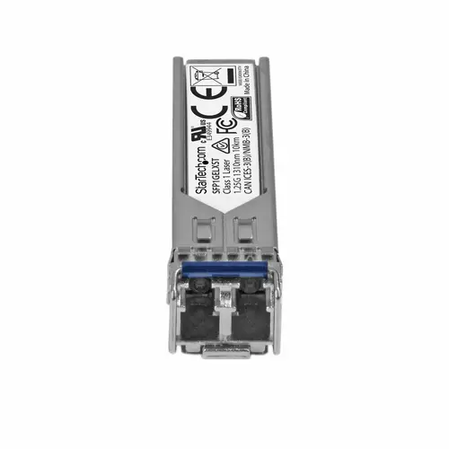 MóduloTransceptor SFP Compatible con el Modelo SFP-1GE-LX de Juniper - 1000BASE-LX - Fibra Monomodo (SMF) de 1 GbE - SFP Ethernet Gigabit 1Gb - LC - 10km - 1310 nm - DDM - Imagen 2