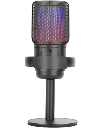 MMIC-SE, Micrófono de Estudio Profesional ARGB, Ultra Alta Definición ADC 196kHz 24-bit, Soporte Antivibración + Filtro Pop de Malla Metálica, Control de Volumen y Mute, Negro - Imagen 1