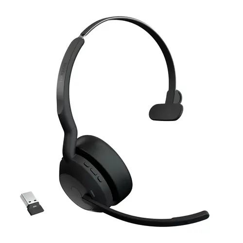 Evolve2 55 Auriculares Inalámbrico Diadema Oficina/Centro de llamadas USB Tipo C Bluetooth Base de carga Negro - Imagen 1