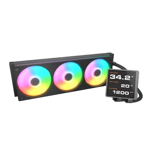 CGR-PSDVPRGB-B-360 Procesador Sistema de refrigeración líquida todo en uno 12 cm Negro - Imagen 2