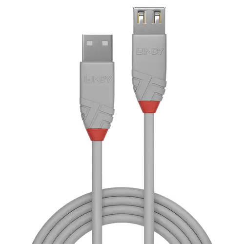 36712 cable USB USB 2.0 1 m USB A Gris - Imagen 2