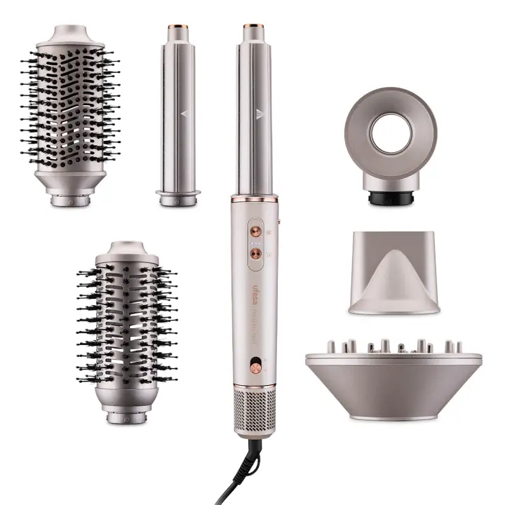 Pro Glam Twist Herramienta de peinado con múltiples accesorios Caliente Oro rosa 1400 W