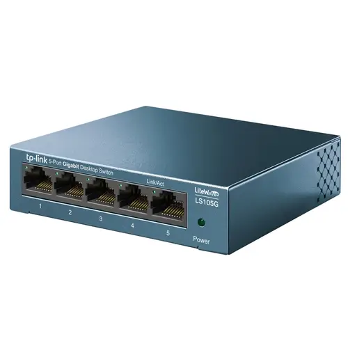 LS105G No administrado Gigabit Ethernet (10/100/1000) Azul - Imagen 2