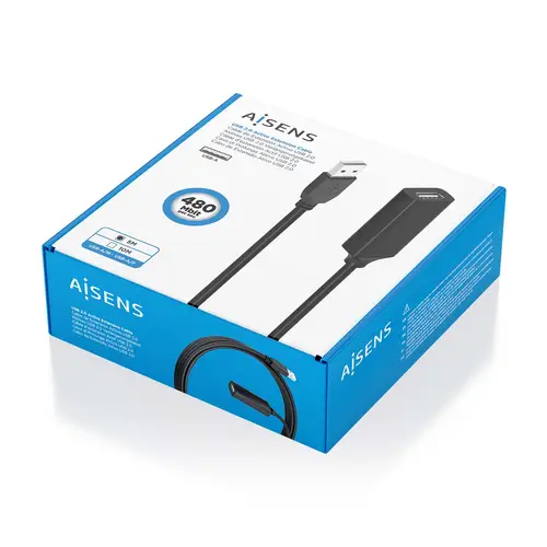Cable USB 2.0 Prolongador con Amplificador, Tipo A/M-A/H, Negro, 5.0m - Imagen 6