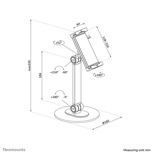 DS15-540WH1 Soporte para tablet 4.7-12.9" - universal - Imagen 14