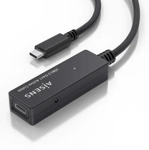 Cable USB 3.2 Gen1x1 prolongador con Amplificador, USB-C/M-USB-C/H, Negro, 10m - Imagen 3