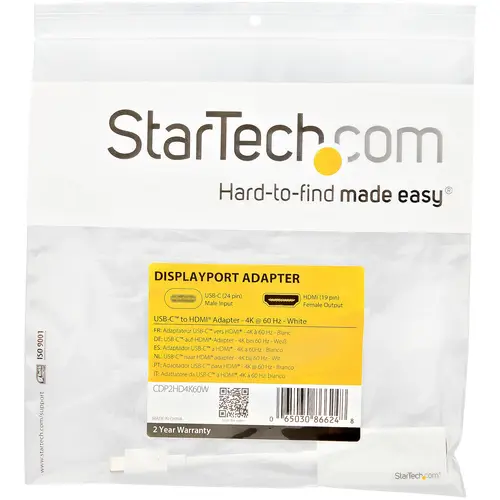 Adaptador USB-C a HDMI - 4K 60Hz - Blanco - Imagen 5