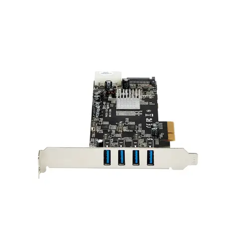Adaptador Tarjeta PCI Express PCI-E 4 Puertos USB 3.0 UASP 2 Canales de 5Gbps con Alimentación Molex SATA - Imagen 8