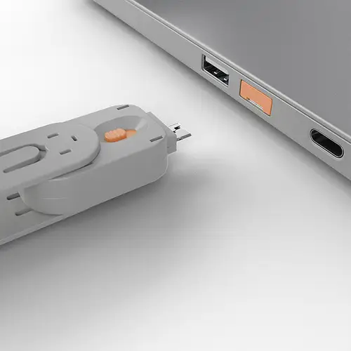 40453 bloqueador de puerto Bloqueador de puerto + clave USB tipo A Naranja Acrilonitrilo butadieno estireno (ABS) 5 pieza(s) - Imagen 4
