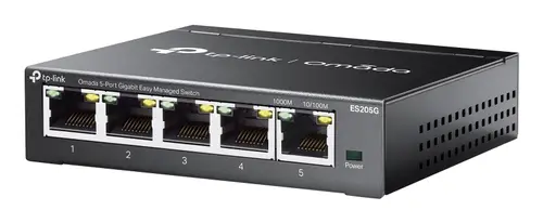 Omada ES205G switch Gestionado Gigabit Ethernet (10/100/1000) Negro - Imagen 3