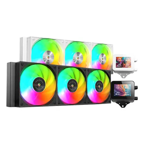 MLVISION360 sistema de refrigeración para ordenador Procesador Sistema de refrigeración líquida todo en uno 12 cm Negro - Imagen 2
