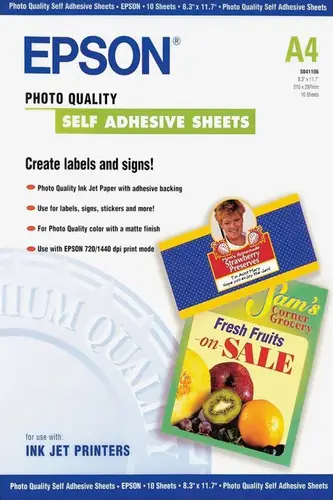 Self-Adhesive Photo Paper - A4 - 10 hojas - Imagen 1