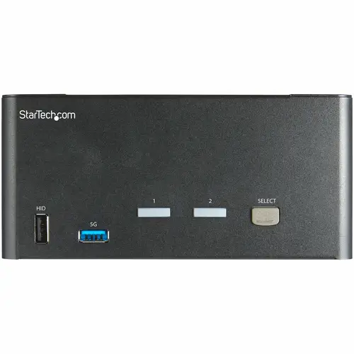 Switch Conmutador KVM de 2 Puertos DisplayPort 4K para 3 Monitores - Vídeo de 4K y 60Hz Ultra HD - HDR - Hub Ladrón USB 3.0 de 2 Puertos y 4 Puertos USB 2.0 HID - Audio - HotKey - TAA - Imagen 2