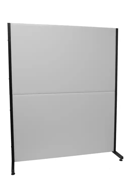 Biombo Valdeganga similpiel gris claro