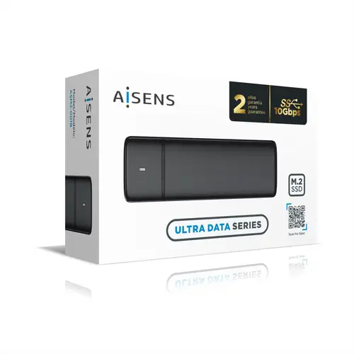 Caja Externa M.2 (NGFF) ASM2-001B SATA/NVME a USB3.1/USB3.2 Gen2, Negra - Imagen 4