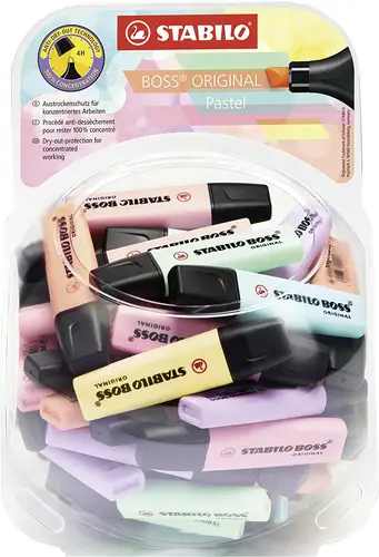 Boss Original Pastel marcador 60 pieza(s) Punta de cincel Multicolor - Imagen 1