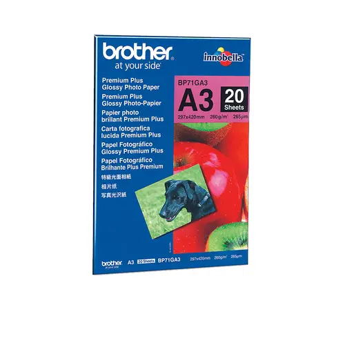 BP71GA3 papel fotográfico A3 Azul, Rojo Brillo - Imagen 1