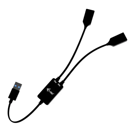 USB-A Cable HUB 2 port (2x USB-A) - Imagen 1