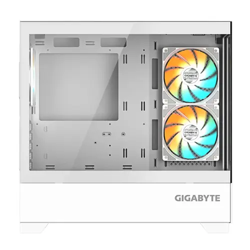 C201 PANORAMIC ICE Caja para PC  Torre media, m-ATX, compatible con radiador de 360 mm, 3 ventiladores preinstalados, USB 3.0, compatible con RGB Fusion - Imagen 4