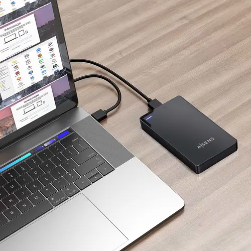 Caja Externa 2,5? 9.5mm SATA a USB 3.0/USB3.1 Gen1, Negra - Imagen 4