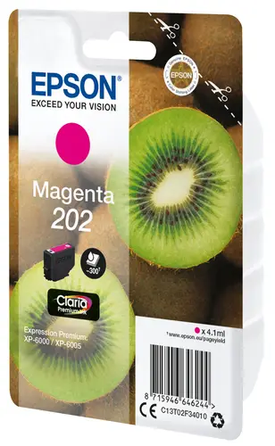 Kiwi Singlepack Magenta 202 Claria Premium Ink - Imagen 2