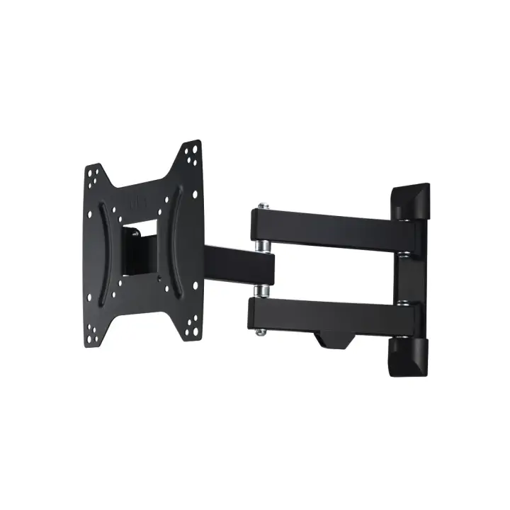 Soporte de Pared para televisores de 19 a 48", 2 brazos, Giratorio 180°, inclinable +5°/-12°, para televisores de hasta 20kg, VESA 200 x 200, Extensible, Color Negro