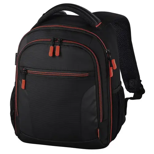 Mochila para equipo fotográfico, Funda tipo mochila para cámara réflex, compartimientos extraíbles, color negro y rojo - Imagen 1