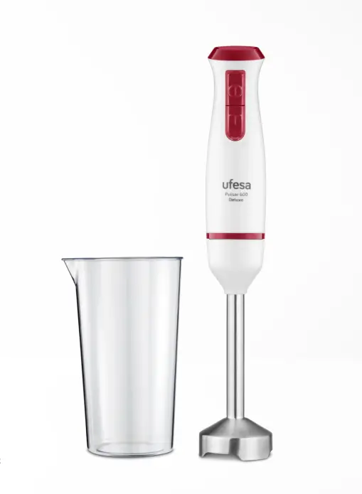 Pulsar 600 Delux 0,6 L Batidora de inmersión 600 W Rojo, Blanco