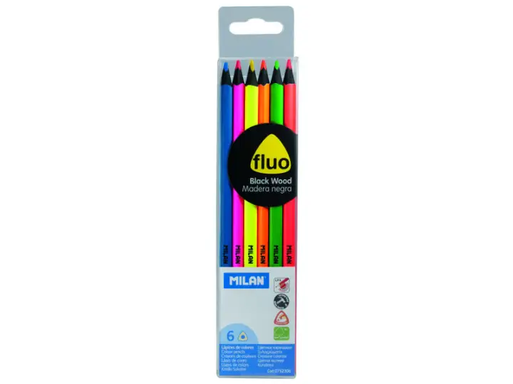 MIL BLISTER 6 LÁPICES COLOR FLUOR 752306
