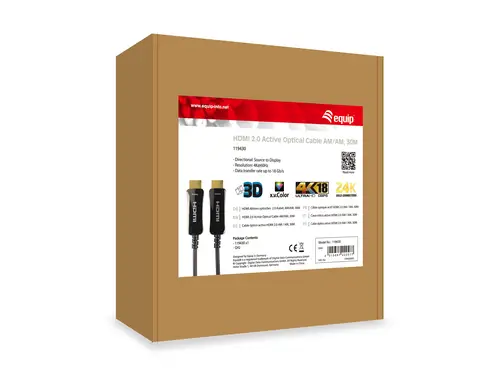 119430 Cable óptico activo HDMI 2.0, 30 m, 4K/60 Hz - Imagen 4