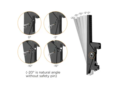 Soporte de techo para triple pantalla de 45"-50 - Imagen 3