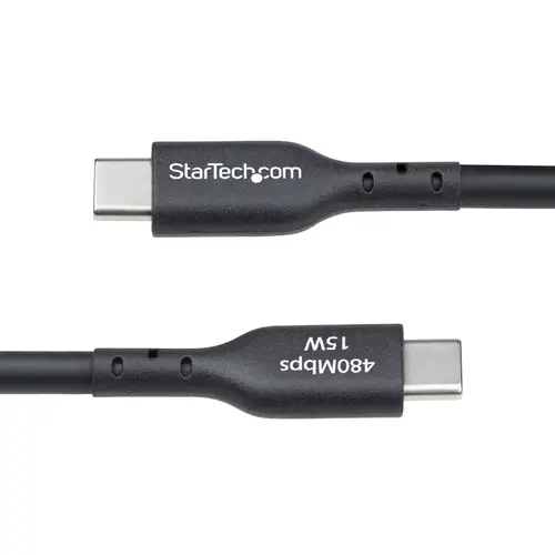 Cable Cargador USB-A a USB-C de 4m - Cable Adaptador USB-A a USB Tipo C - 3A - Cable de Carga y Sincronización - USB 2.0 - Recubrimiento de TPE - M/M - Negro - Imagen 5