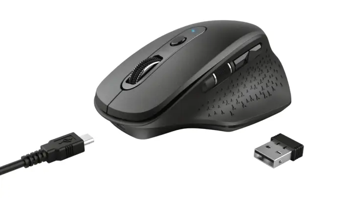 Ozaa ratón Oficina mano derecha RF inalámbrico Óptico 2400 DPI - Imagen 8