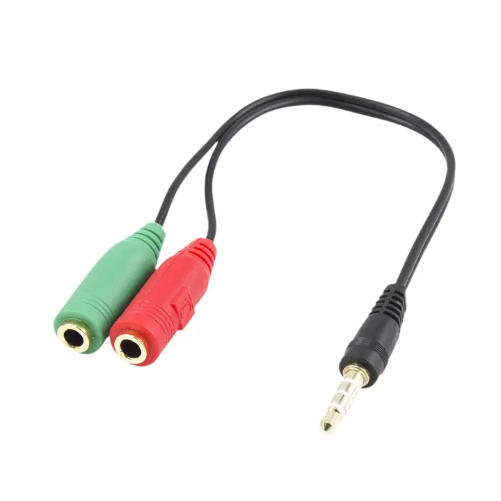 EC1640 cable de audio 0,15 m 3,5mm 2 x 3,5mm Negro, Verde, Rojo