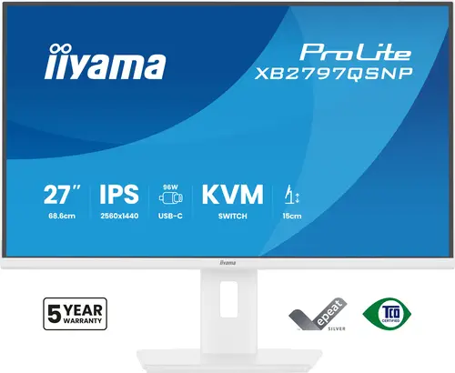 ProLite XB2797QSNP-W1 pantalla para PC 68,6 cm (27") 2560 x 1440 Pixeles Quad HD LCD Blanco - Imagen 2