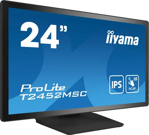 ProLite T2452MSC-B1 pantalla para PC 60,5 cm (23.8") 1920 x 1080 Pixeles Full HD LCD Pantalla táctil Multi-usuario Negro - Imagen 2