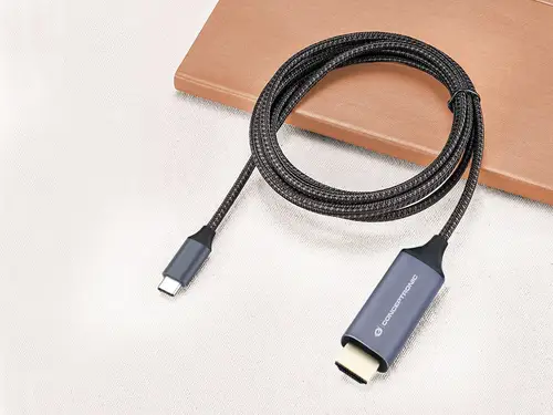 ABBY10G adaptador de cable de vídeo 2 m USB Tipo C HDMI Gris - Imagen 4