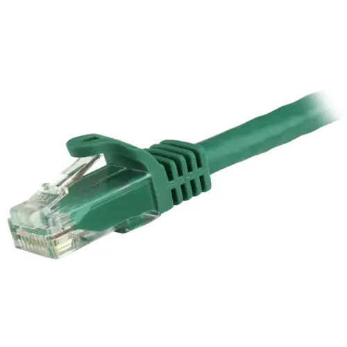 Cable de 3m Verde de Red Gigabit Cat6 Ethernet RJ45 sin Enganche - Snagless - Imagen 2
