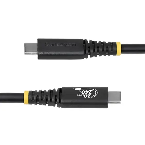 Cable USB4 2m - Cable USB-C Certificado USB-IF - 20Gbps - PD 240W EPR - 4K120 - DP 1.4 - Cable USB Tipo C - Recubrimiento de TPE - Negro - Imagen 3