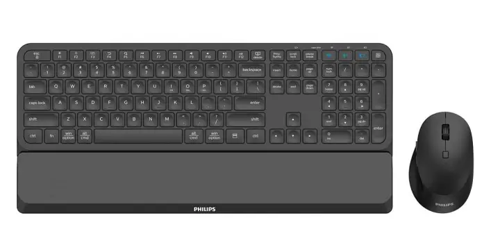 6000 series SPT6607B/16 teclado Ratón incluido Universal RF Wireless + Bluetooth Negro