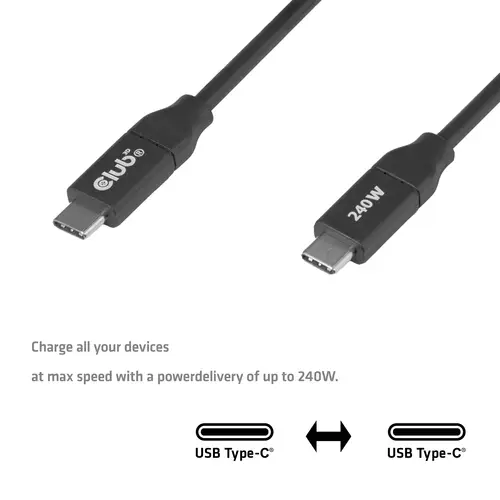 Cable USB-C® seguro de 240 W sin datos, 2 m/6,56 pies - Imagen 4