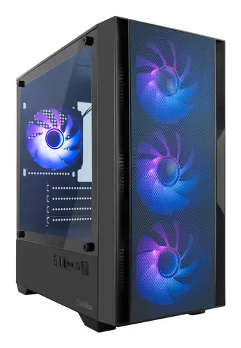 GAMING CAJA MATX GM220 FUSION NEGRA MESH USB-C 3.2 GEN1 SIN FTE+ 4 VENT. ARGB - Imagen 2