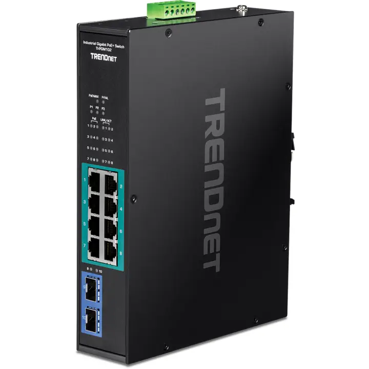 TI-PGM102 switch Gigabit Ethernet (10/100/1000) Energía sobre Ethernet (PoE) Negro