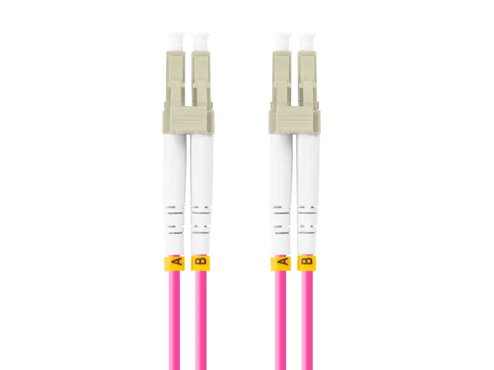 FO-LULU-MD41-0020-VT cable de fibra optica 2 m LC OM4 Violeta