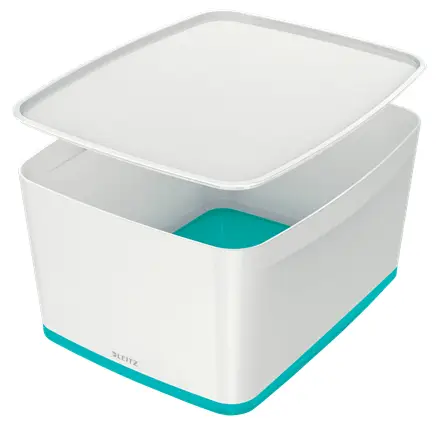 52161051 caja de almacenaje Rectangular ABS sintéticos Azul, Bla..