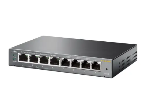 TL-SG108PE Gestionado L2 Gigabit Ethernet (10/100/1000) Energía sobre Ethernet (PoE) Negro - Imagen 3