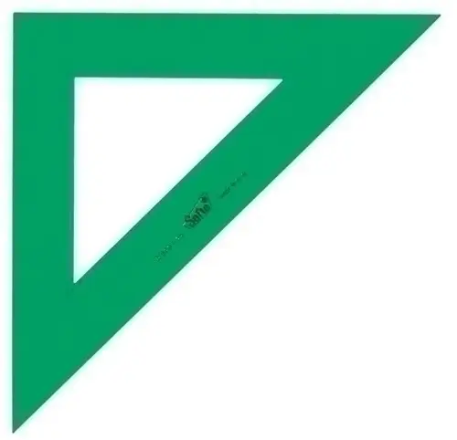 ESCUADRA SAFTA 25 CENTIMETROS VERDE