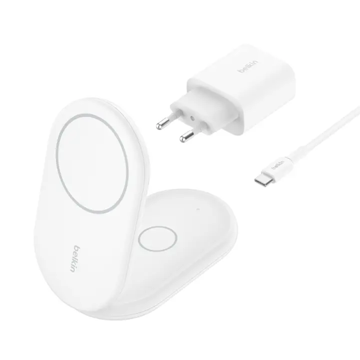 BoostCharge Auriculares, Smartphone Blanco USB Cargador inalámbrico Carga rápida Interior