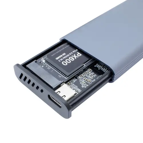 COO-MCM-M2F caja para disco duro externo Caja externa para unidad de estado sólido (SSD) Gris M.2 - Imagen 4
